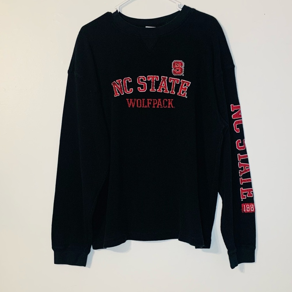 NC State Thermal Black Long Sleeve Men’s Shirt Sz XL